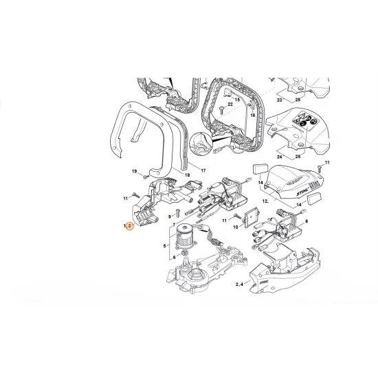 STIHL  Obudowa silnika - strona lewa 4869 602 1200